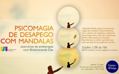 Arteterapia com Mandalas acontece neste domingo