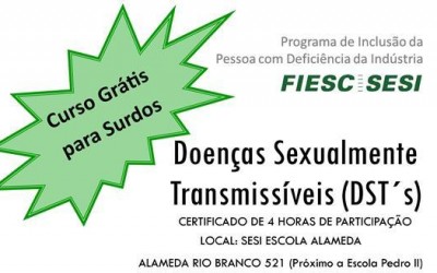 SESI oferece curso gratuito para surdos sobre doenças sexualmente transmissíveis