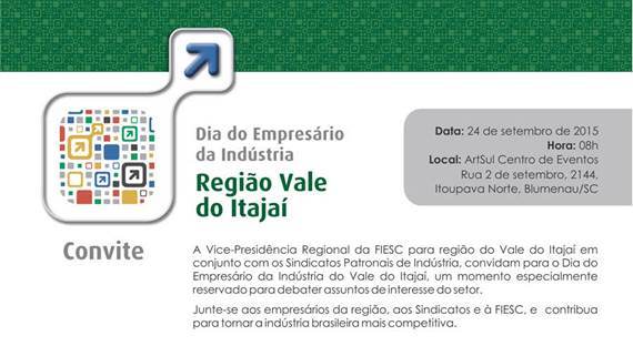 FIESC promove Dia do Empresário da Indústria