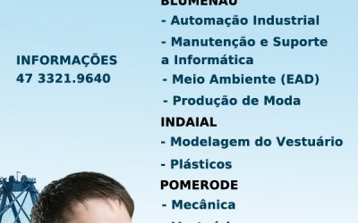 Abertas inscrições para cursos técnicos do Senai