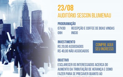 Palestra esclarece aumento da tributação sobre heranças