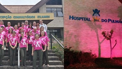 Hospital Dia do Pulmão alerta a população com a campanha Outubro Rosa