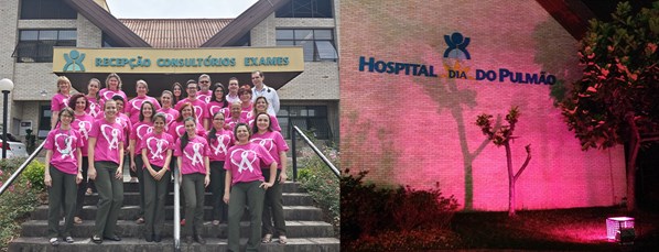 Hospital Dia do Pulmão alerta a população com a campanha Outubro Rosa