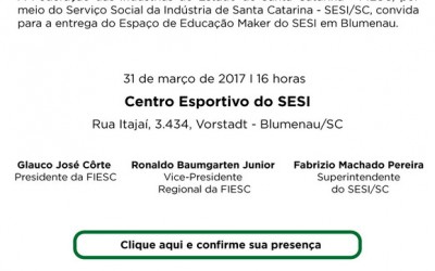 SESI Blumenau inaugura primeiro Espaço de Educação Maker de SC