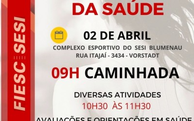SESI Blumenau promove Caminhada da Saúde neste domingo