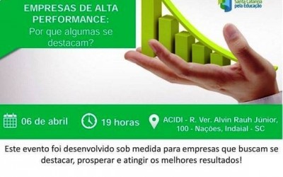 SESI promove palestra com Rogério Chér nesta quinta-feira, em Indaial