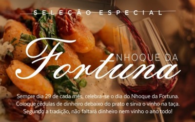 Nhoque da Fortuna é celebrado dia 29