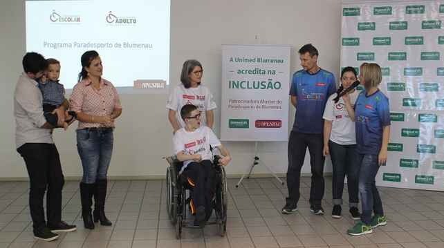 Unimed Blumenau reafirma apoio ao Paradesporto