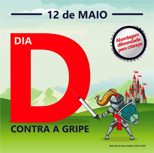 Dia D contra a gripe acontece neste sábado em Blumenau