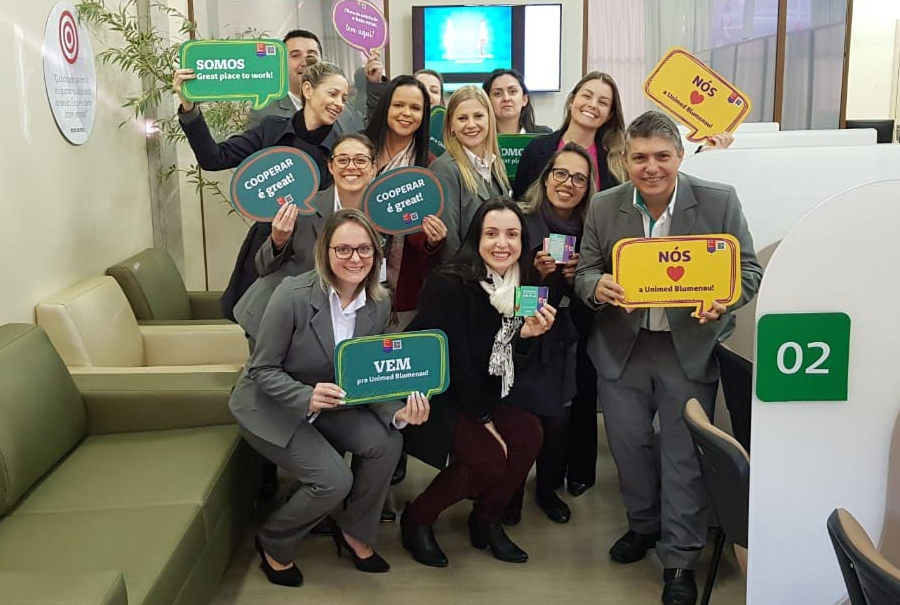 Unimed Blumenau recebe certificação “Great Place to Work”