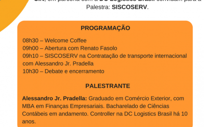 SISCOSERV será tema de palestra em Vitória no Espírito Santo