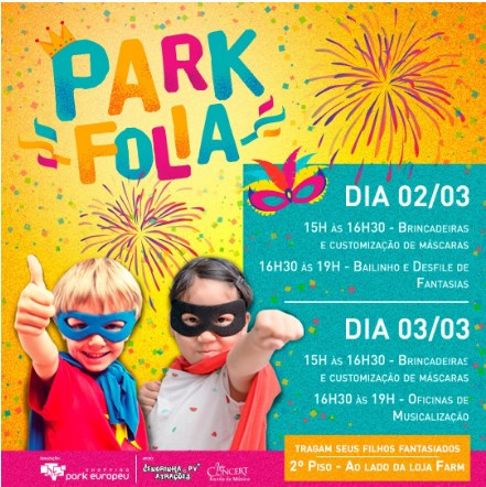 Carnaval infantil: Park Folia acontece neste fim de semana em Blumenau