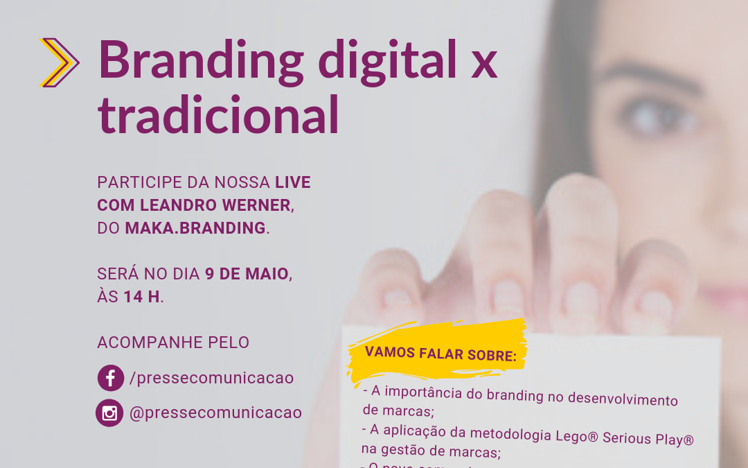 Participe de nossa transmissão ao vivo sobre branding