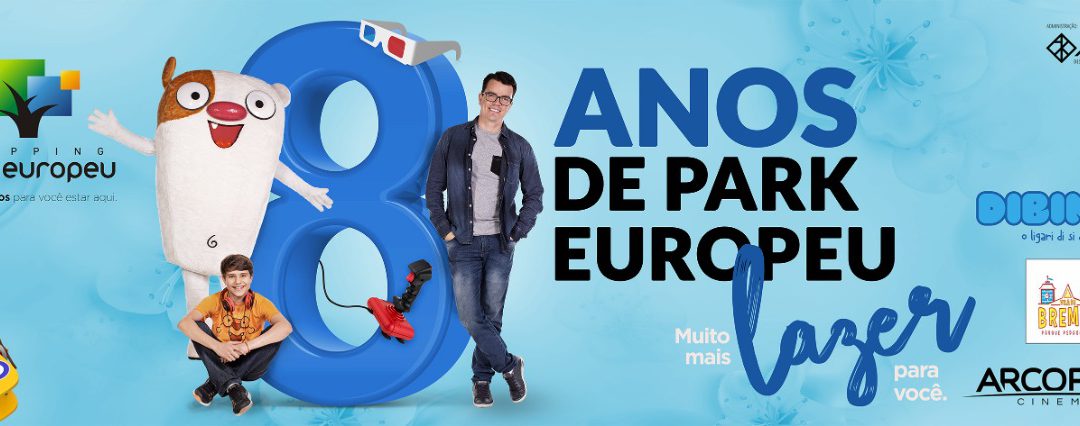 Em comemoração aos oito anos do empreendimento, Shopping Park Europeu lança campanha institucional com foco nas novidades