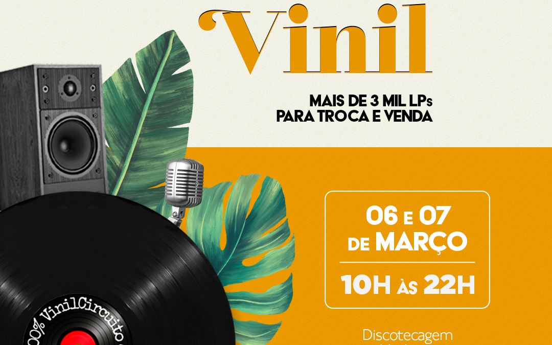 Feira de Vinil que aconteceria neste fim de semana será reagendada