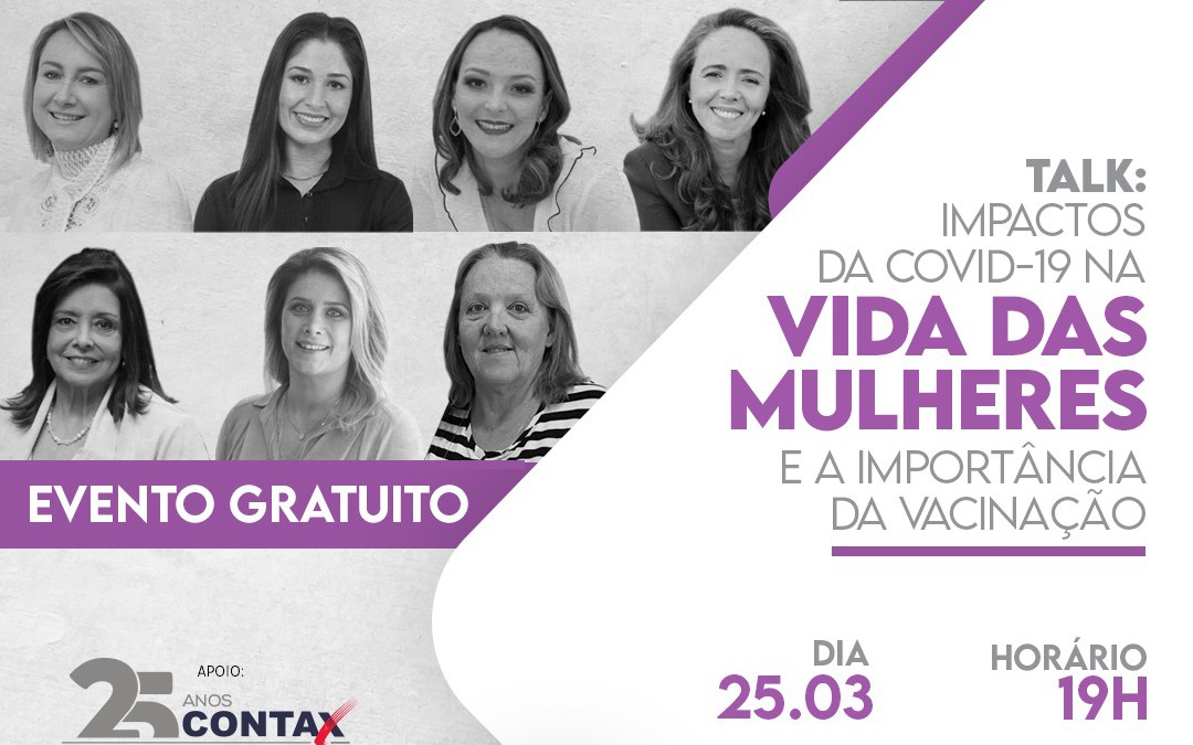 Bate papo online “Impactos da Covid-19 na vida das mulheres e a importância da vacinação”