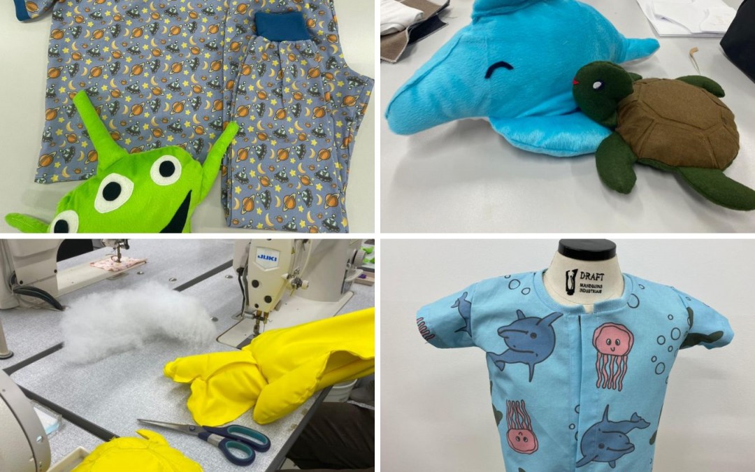 Alunos de Moda do UNISENAI criam pijamas e brinquedos exclusivos para crianças com câncer internadas no Hospital Santo Antônio