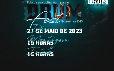 Maior encontro de bateristas do Vale do Itajaí ocorre neste domingo, em Blumenau