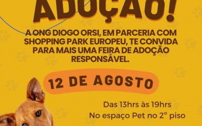 ONG realiza feira de adoção de cães resgatados em Blumenau
