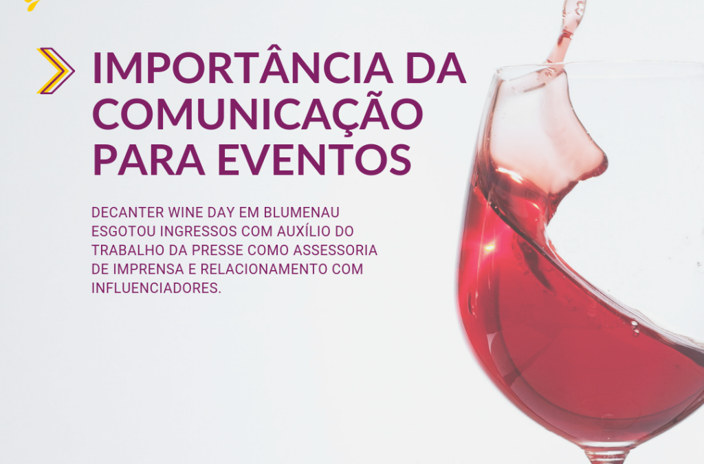 Decanter: assessoria de imprensa fortalece a visibilidade da marca e amplia a divulgação de evento de vinhos